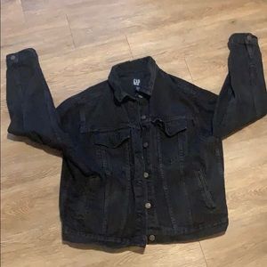 Black denim vintage jacket